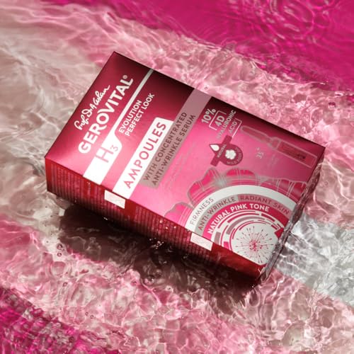 Gerovital H3 Evolution Perfect Look 10% Hyaluronic Acid 4D Concentrated Anti-Wrinkle Facial Serum with Instant Optical Effect, Moisturizing and Plumping 10 x 2 ml
