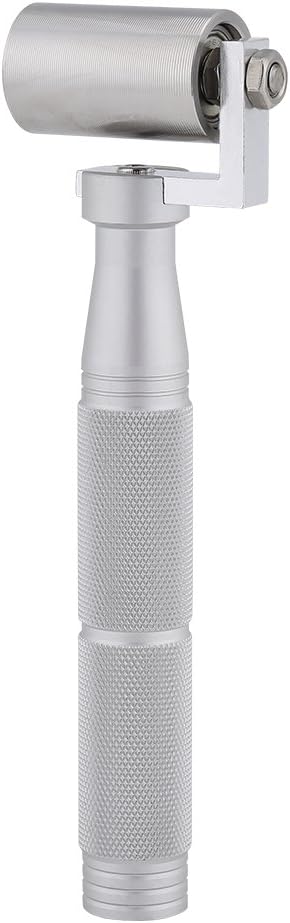 40mm Stainless Steel Wallpaper Seam Roller Tool Flat Pressure DIY Plate Hand Roller Paint Tool, Silver