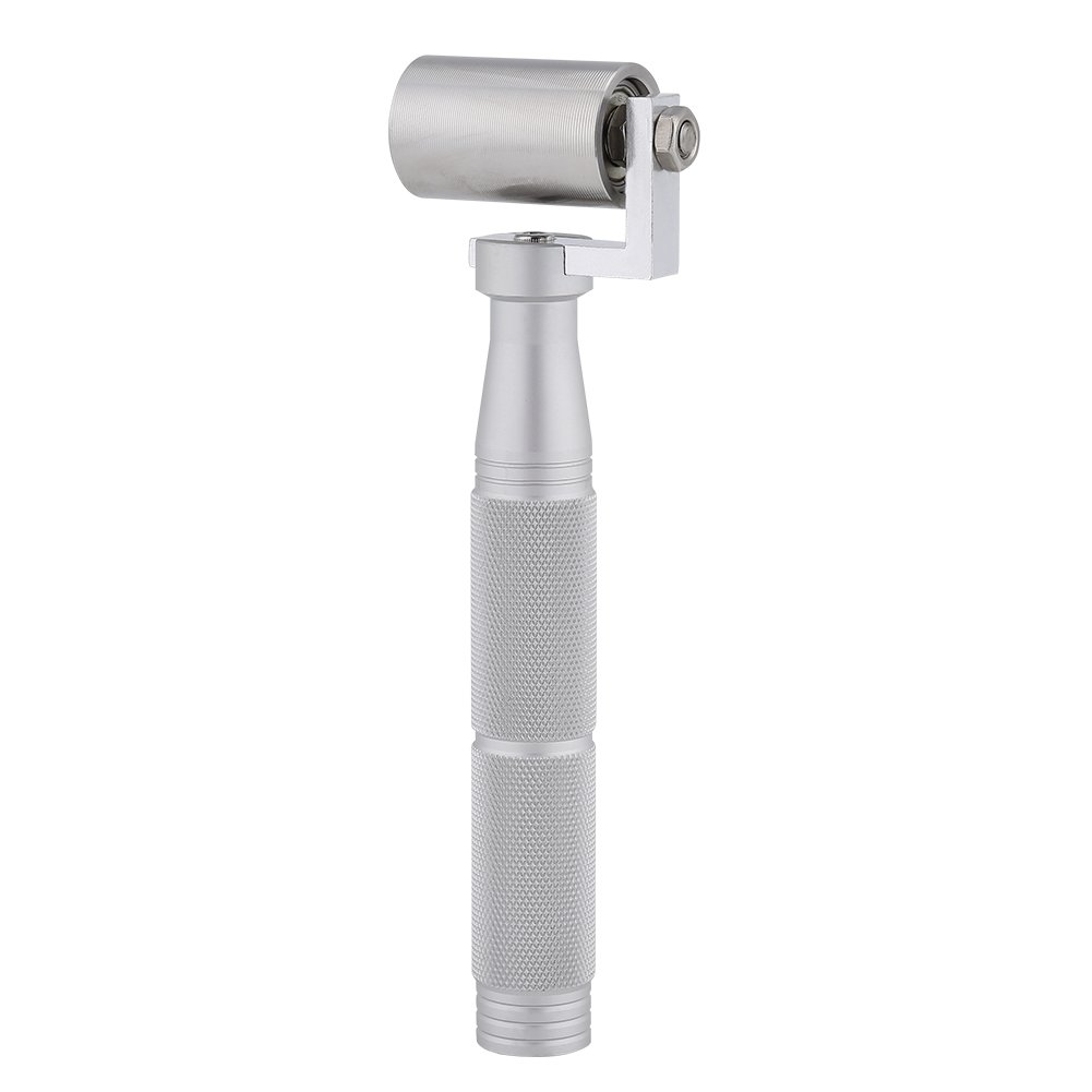 40mm Stainless Steel Wallpaper Seam Roller Tool Flat Pressure DIY Plate Hand Roller Paint Tool