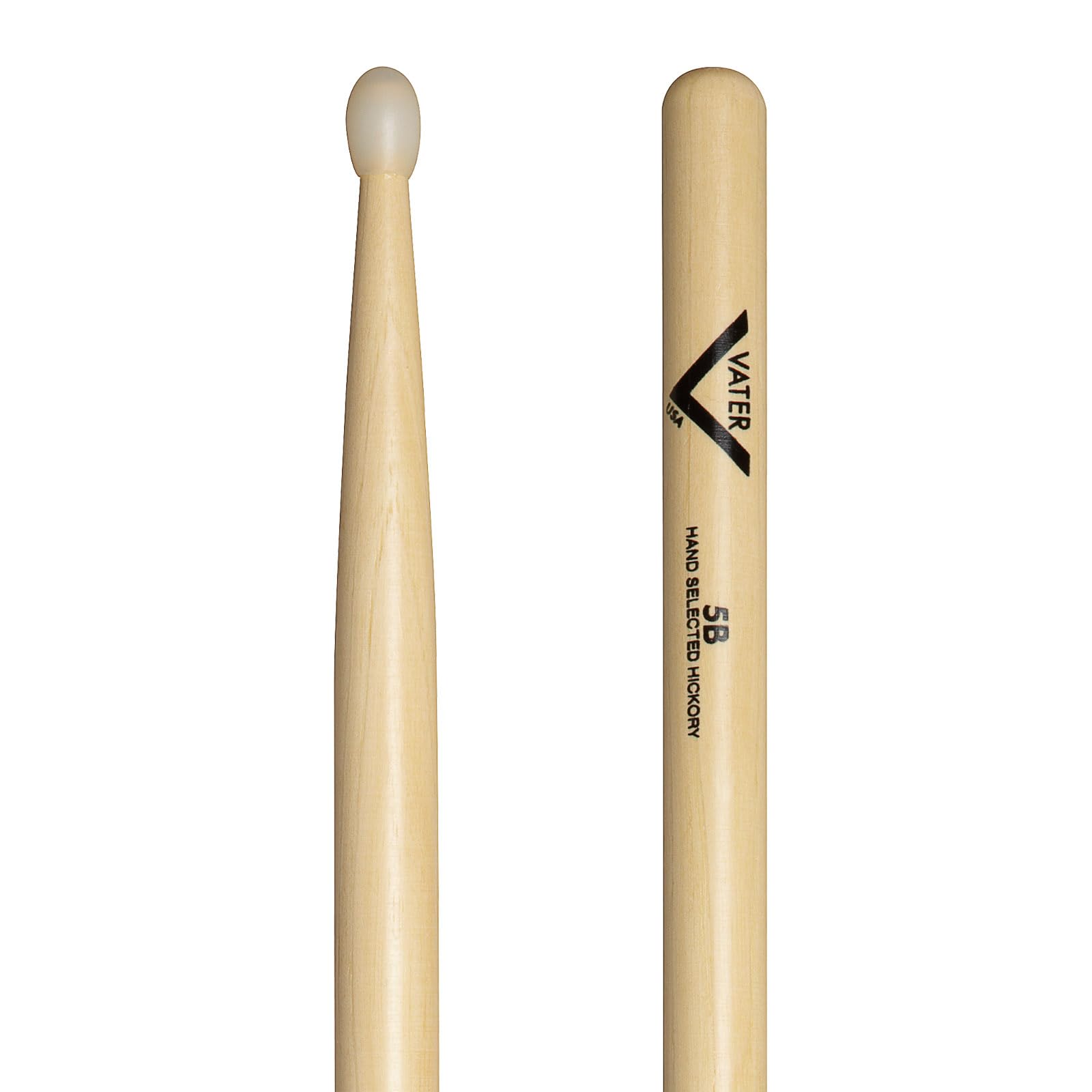 Vater - 5BN (Nylon Tip) American Hickory Drumsticks - VH5BN