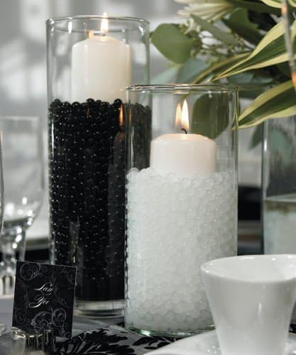 Rainbow Crystal Mud - Soil Beads - Colorful Soil Replacement for Flower Succulents and Centerpieces (Black)
