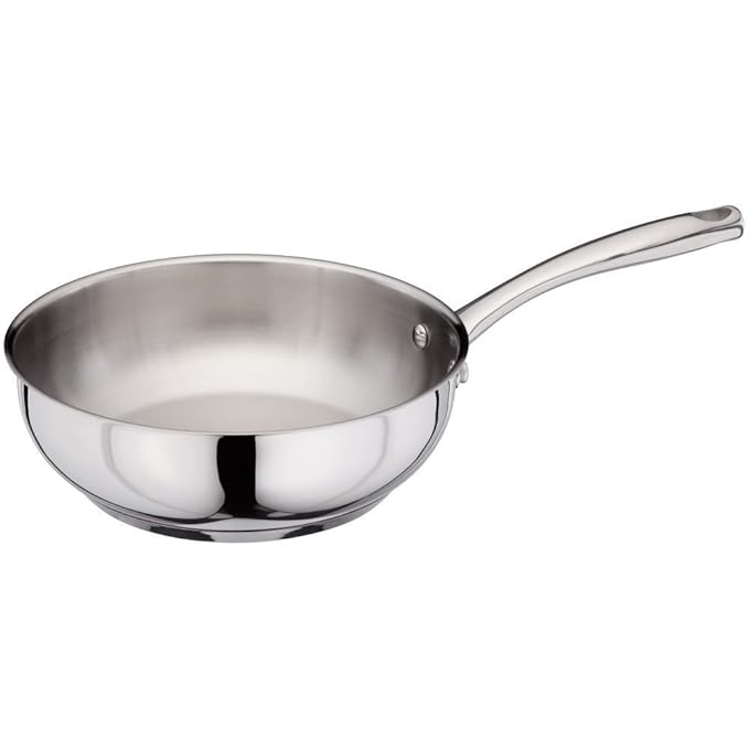 Stellar Chefs Pan, 24 cm, Stainless Steel, Silver, 20 x 30 x 25 cm Amazon.co.uk Kitchen & Home