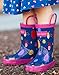 OAKI Oakiwear Kids Rubber Rain Boots with Handles, Bees & Ladybugs, 11T US Toddler