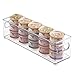 mDesign Canned Cat Food Organizer Bin for Pet Storage - Long, Clear