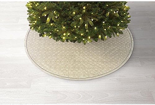 Sandra by Sandra Lee Gilded Gatherings Christmas Tree Skirt 52" Gold theme