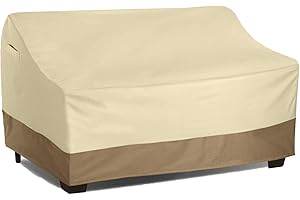 Vanteriam Waterproof Bench/Loveseat Cover, Large Outdoor Furniture Covers Waterproof for Loveseat/Bench.