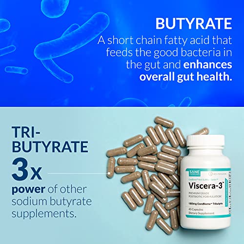 SANE Viscera 3 POSTbiotics with Tributyrin Sodium Butyrate