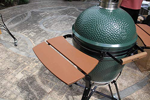 Dracarys Big Green Egg Grill HDPE Shelves Big Green Egg Accessories Replacement,Egg Mate Grill Folding Side Shelves Fit for Large (L) Big Green Egg Side Shelves Grill Smoker Accessories,Set of 2-New - Thumbnail 5