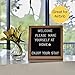 Felt Letter Board Changeable with a Massive 680 Letters Numbers Symbols & Emoji's - 10x10 inches - Perfect for The Classroom, Home, Office or Business