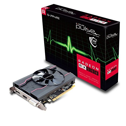 Sapphire Pulse Radeon RX 550 4GB GDDR5 HDMI / DVI-D / DP OC Graphics Card (11268-01-41G)