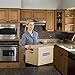 Bankers Box Medium Classic Moving Box 10 Pack, Reinforced Handles, Tape-Free Assembly, Box with Lid, 19-in x 14.5-in x 15.5-in (7717205)