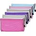 Mudder 6 Pieces Travel Zipper Mesh Bag Makeup Zip Bag Mesh Pouch Organizer for Toiletry and Cosmetics, 6 Colors