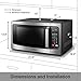Toshiba EM245A5C-SS Microwave Oven with Inverter Technology, LCD Display and Smart Sensor, 1.6 Cu.ft/1250W, Stainless Steel