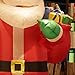 Fashionlite 8 Feet Christmas Xmas Inflatable Santa Claus Carry Gift Box Lighted Blow-Up Yard Party Decoration