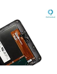 Nexus 7 (1st Gen) visualización LCD Touch digitalizador Asamblea Panel Frontal de recambio con bisel marco instalado para Nexus 7 2012 primera generación WiFi Versión