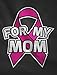 TeeStars - Breast Cancer Awareness - Pink Ribbon For My Mom Youth Kids T-Shirt Small Black