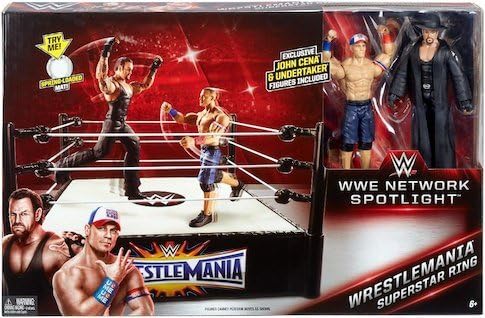 Amazon Wwe Wrestlemania Network Spotlight Superstar Ring アクションフィギュアアンダーテイターとジョンシナとマニアネットワークスポットライトスーパースター 並行輸入品 フィギュア ドール 通販