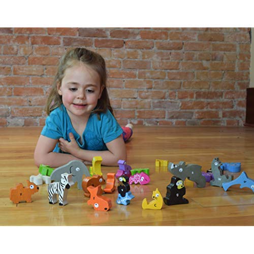 BeginAgain Animal Parade A to Z Puzzle and Playset Educational