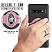 eSamcore Compatible with Galaxy s10 Ring Holder Kickstand Cases + Dashboard Magnetic Phone Car Mount [Rosegold]