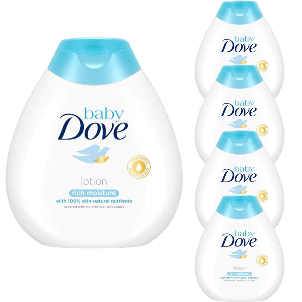 5 x 200ml Baby Rich Moisture Lotion Sensitive Skin Infant Kids Children Bath
