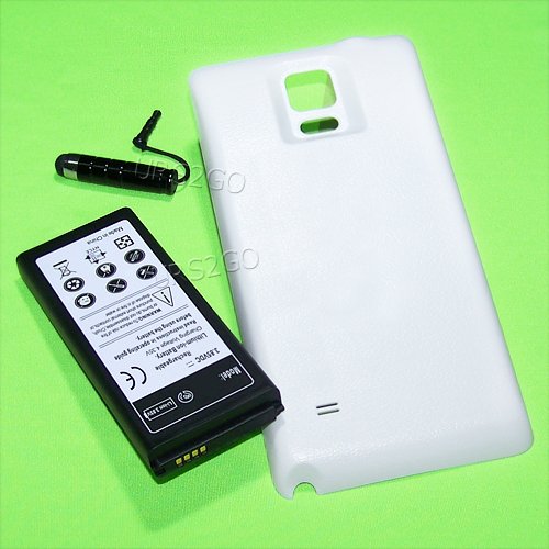 New High Capacity 8200mAh Replacement Extended Double layer Battery Thicker Back Cover Pen for Net10 Samsung Galaxy Note 4 4G LTE N910F Smartphone