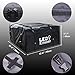 LED Kingdomus Car Roof Bag, Waterproof Cargo Top Storage Bag, 15 Cubic Feet Heavy Duty Rooftop Bag Vehicle Soft Shell Carrier Bag (15 Cubic Feet Fits All Cars with Roof Rack)