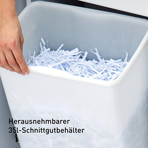ideal. 2465 Continuous Operation Strip Cut Deskside Paper/CD/DVD Shredder, 19-22 sheet, 9 Gal. Bin, 3/4 HP Motor, P-2 Security Level