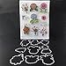 WYSE Cut Dies and Stamp Set Flower for Scrapbooking Card Making (flower)