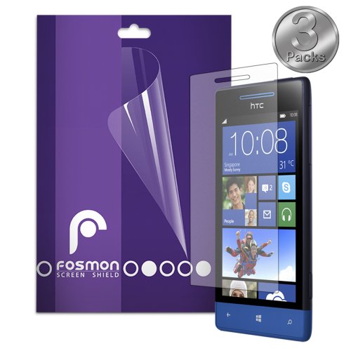 Fosmon Anti-Glare (Matte) Screen Protector Shield for HTC Windows Phone 8S / HTC Accord - 3 Pack
