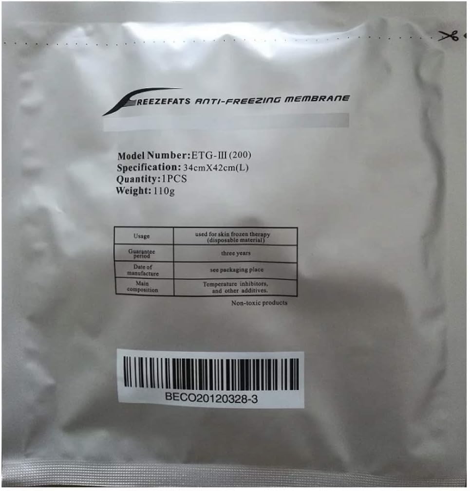 NATUREGURU Cryolipolysis Anti-Freeze Protection Pads – 10 Pack Large (34×42 cm) – Medical-Grade Antifreeze Membranes for Fat Freezing & Cryotherapy Devices