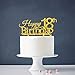 Happy 18th Birthday Cake Topper - Gold 18th Birthday Party Decoration Supplies