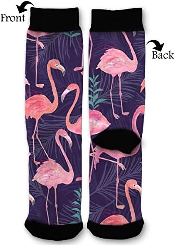 Flamingo California Palm Classic Knee High Tube Socks Comfortable Breathable Over-The-Calf Tube 40cm