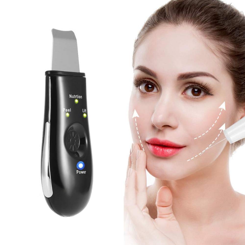 有名人芸能人 小さい顔の皮のスクラバーのにきびのにきびのリムーバー3つのモードスキンケアの美装置面皰の抽出器の顔の持ち上がる剥離機械 Black B07ppnc55p Black ゴマージュピーリング Wwmp Org Za