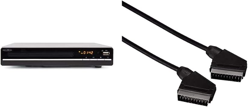 Reflexion Dvd Player Cd Player Mit Hdmi Usb Und Scart Lcd Display Fernbedienung Schwarz Hama Scart Zu Scart Kabel M M 1 5m Mit 21 Pins Amazon De Heimkino Tv Video
