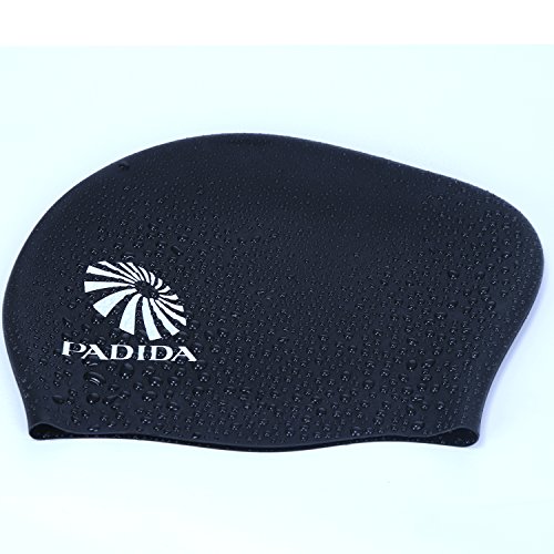image for Padida Swimming Cap for Long Hair Women Silicone Waterproof Swim Cap K