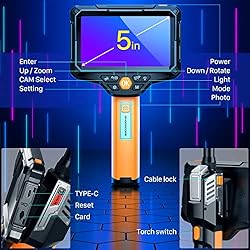 Triple Lens Borescope, FOXOLA Endoscope Camera with