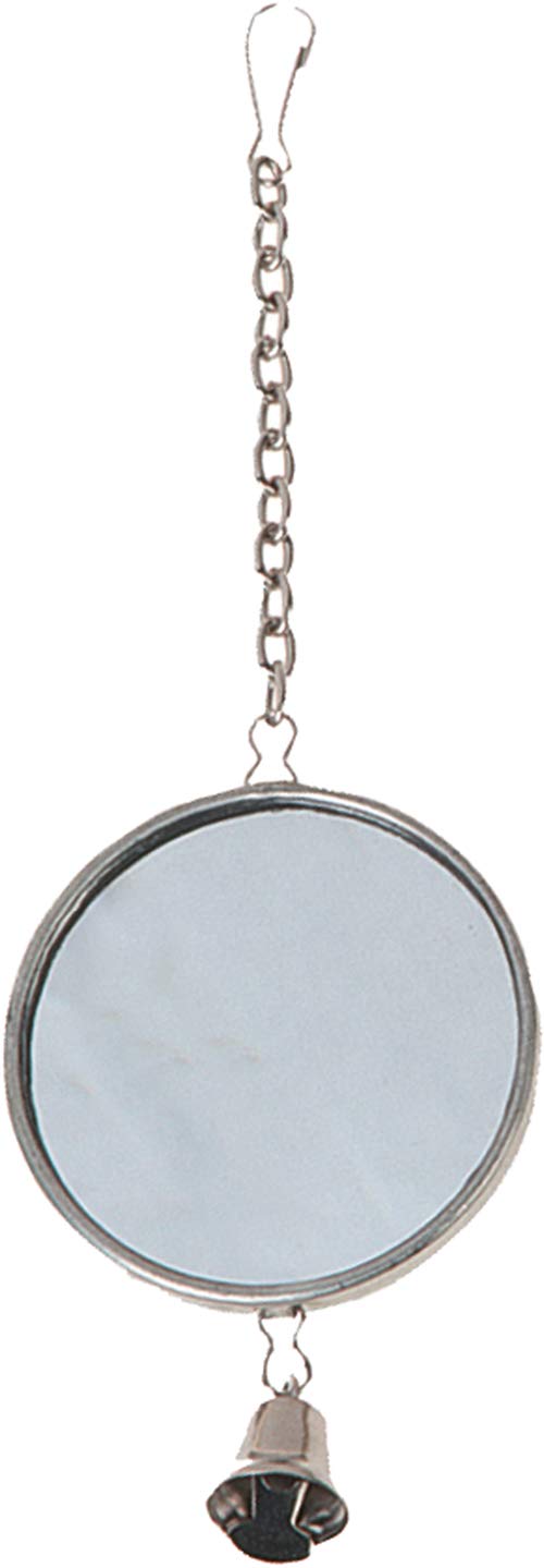 Flamingo TOYS FOR PARAKEETS MIRROR ROUND METAL