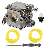 Butom Carburetor With Primer Bulb Adjustment Tool For Homelite 33cc UT-10532 UT-10926 Ryobi RY74003D Chainsaw Replace # 300981002 000998271 A09159