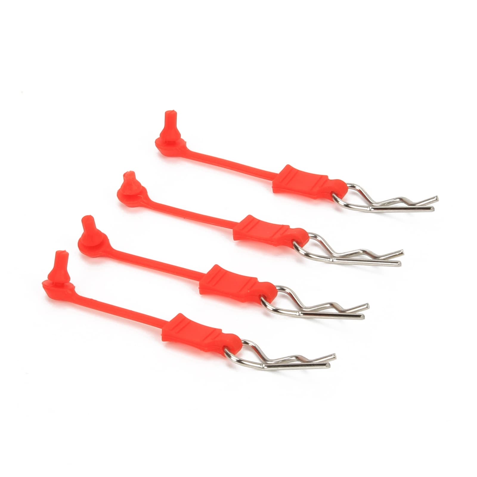 RCAWD ARRMA AR390178 Body Clip Retainer &body clips for 1/8 ARRMA 1/7 1/8 series cars hopups upgraded parts 4pcs/set(Red)