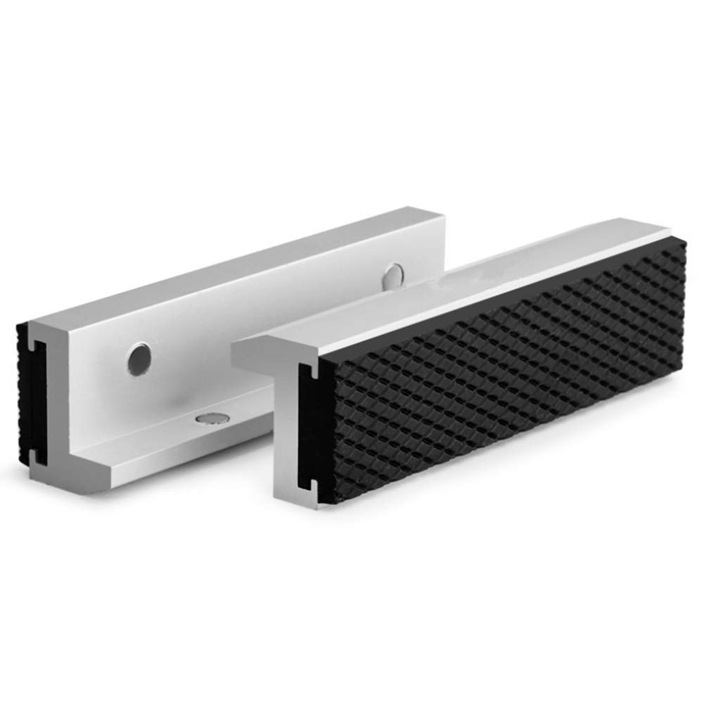 Wobekuy Magnetic Bench Vise Jaw Protect Cover with Universal Soft Vice Jaws Pads Covers Multi-Purpose Protector 5 inch