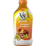 V8 V-Fusion, Pineapple Strawberry, 46 Ounce (Pack of 6)