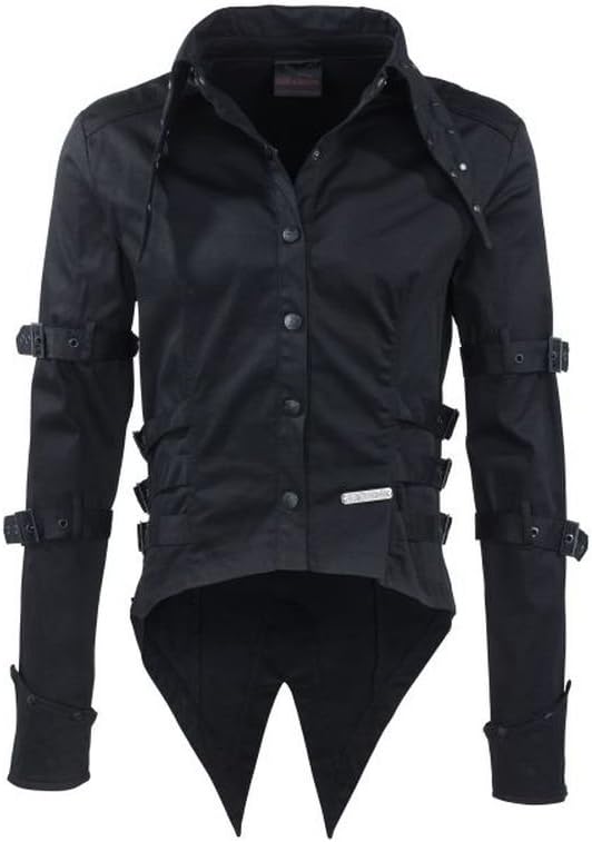 Queen of Darkness, Button Down Shirt with Pointed Collar an