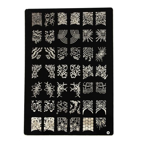 Shari X-Large Nail Art Polish Manicure Stamping Image Plate Template DIY Decorations O