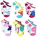 DreamWorks Trolls Movie Girls Big Kid 6 pack Socks (6-8 Girls (Shoe: 10.5-4), Fuzzy Trolls White)