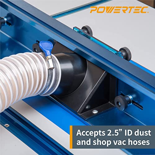 POWERTEC 71536 Deluxe Router Table Fence System 33/8” Tall 24" Long Pricepulse