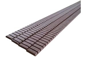 Tekidica 50x Mahogany Guitar Kerfed Lining Strip Kerfing Inside Binding Luthier 14" (370mm)