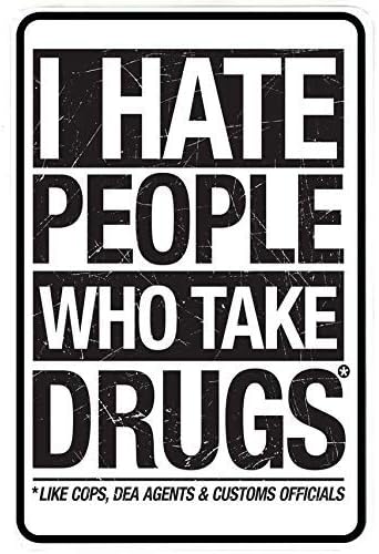 I Hate People – Funny Metal Sign for your garage, man cave, yard or wall. By Sign Dragon