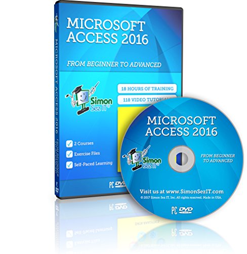 Master Access 2016 Training Course - 18 Hours of Access 2016 Training for Beginner, Intermediate and Advanced Learners