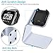 CAVN Charger Dock Compatible with Fitbit Versa/Versa Lite (Not for Versa 2), Premium Aluminum Charging Cable Cord Station Cradle Base Attached 4.2ft USB Stand Cable Smartwatch Accessories (Silver)