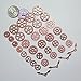 130G Steampunk Gear Cog Wheel Skeleton Clock Watch Pendant Charms by N'joy 4.8 oz, 70PCS-Red Copper?